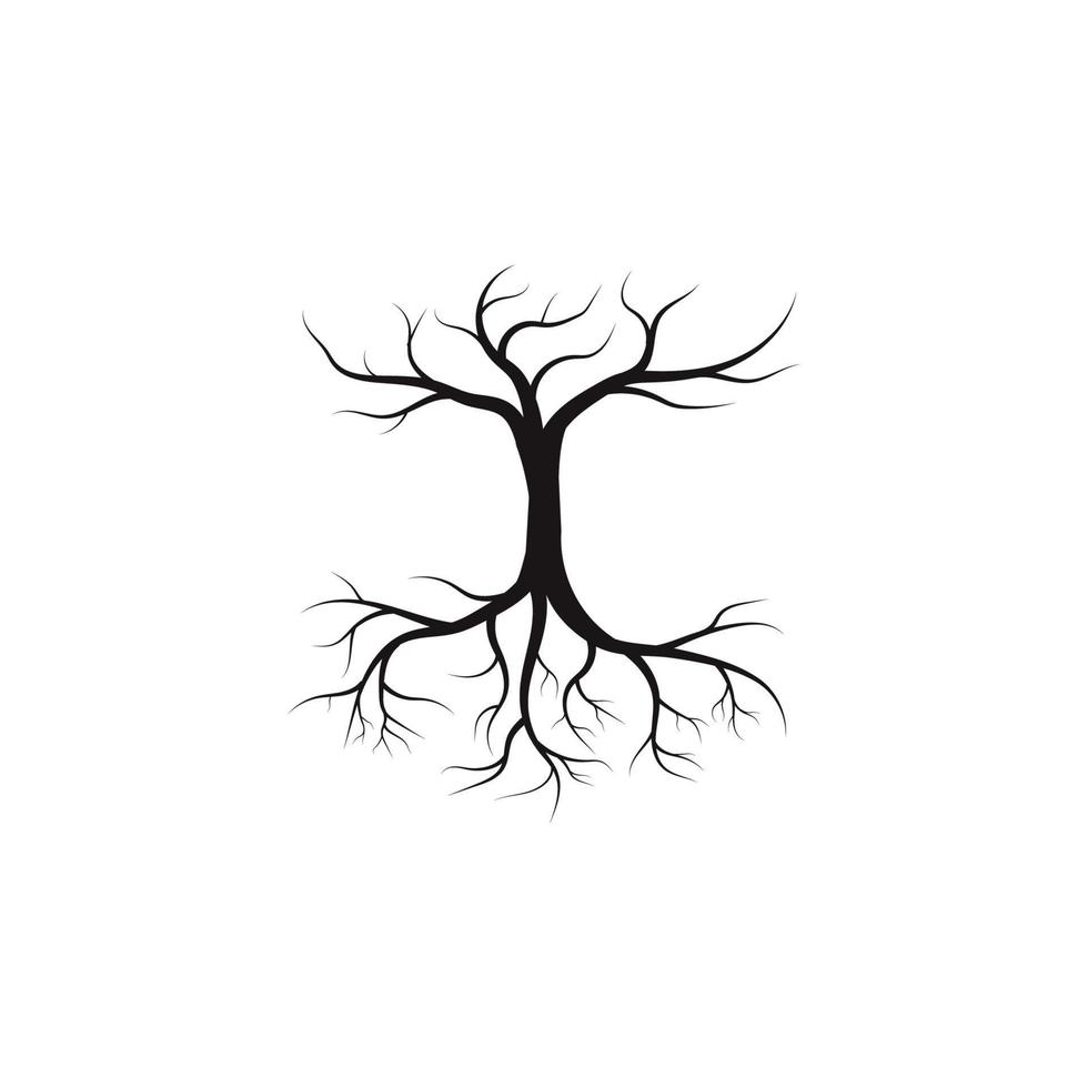 diseño de ilustración de vector de rama de árbol