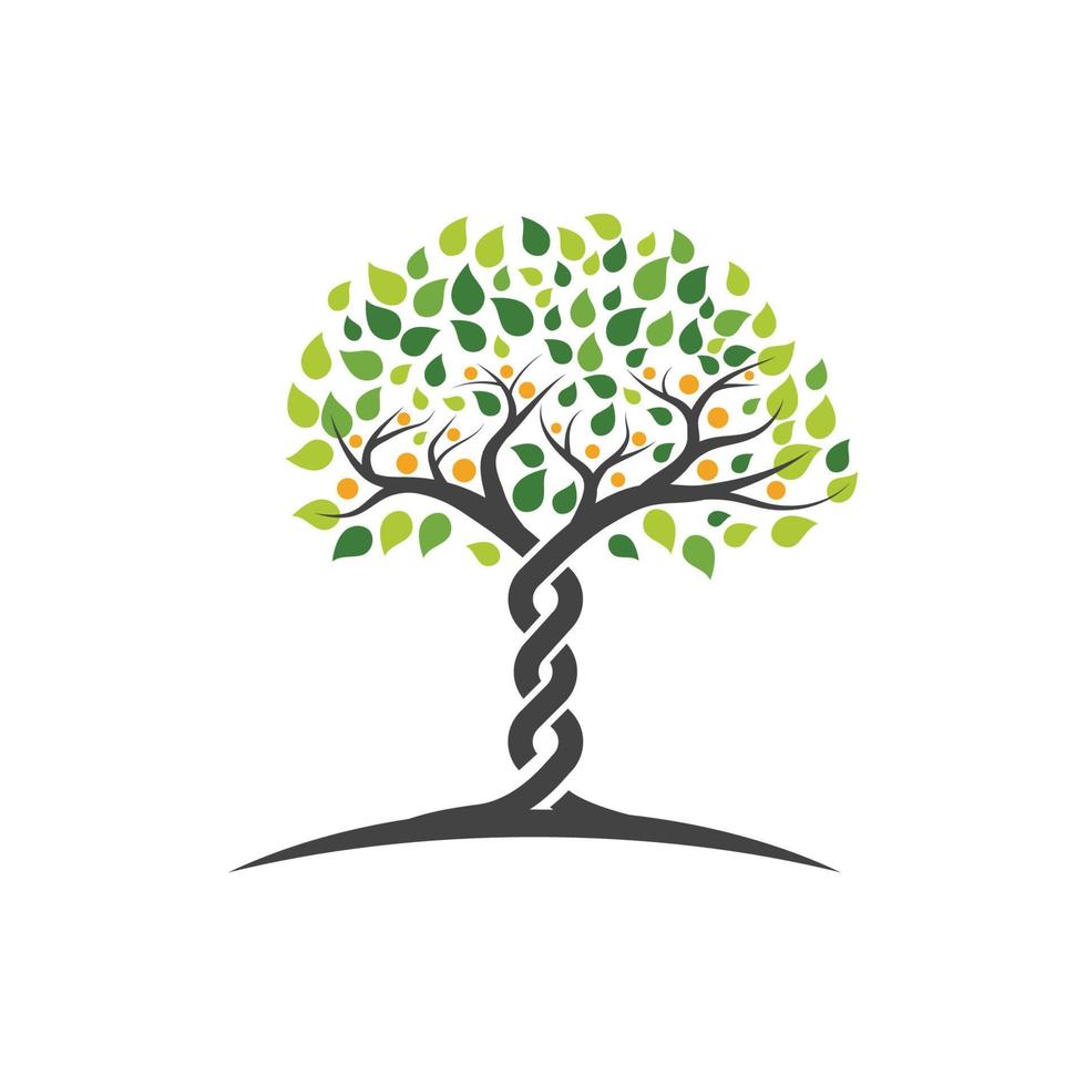 Tree branch vector ilustration design