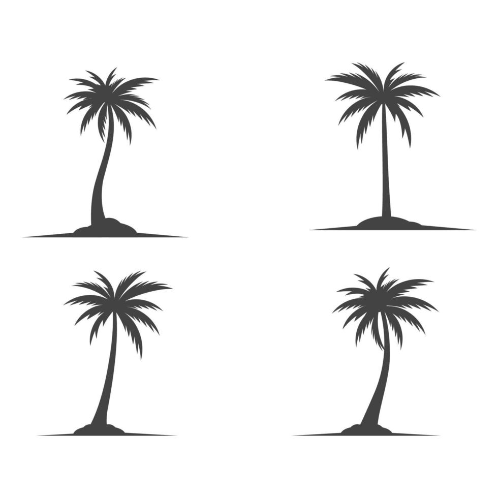 plantilla de logotipo de verano de palmera vector