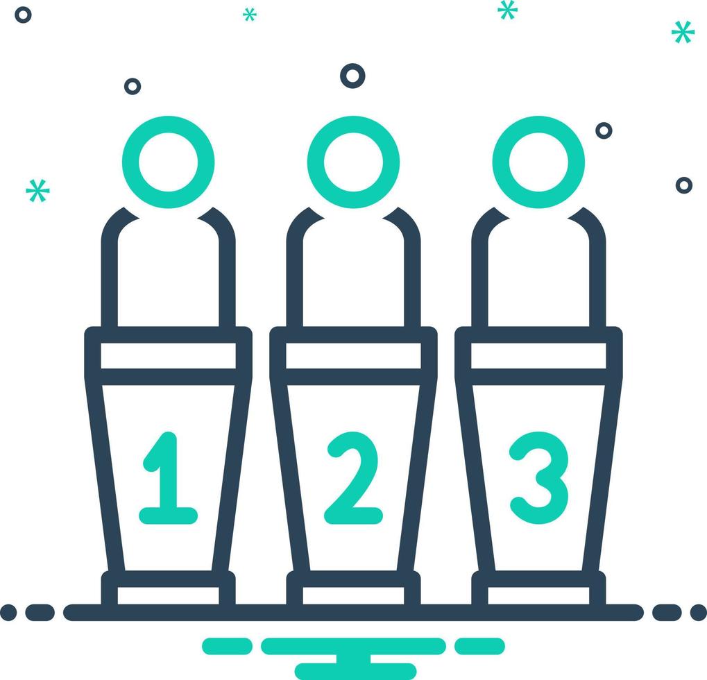 mix icon for participant vector