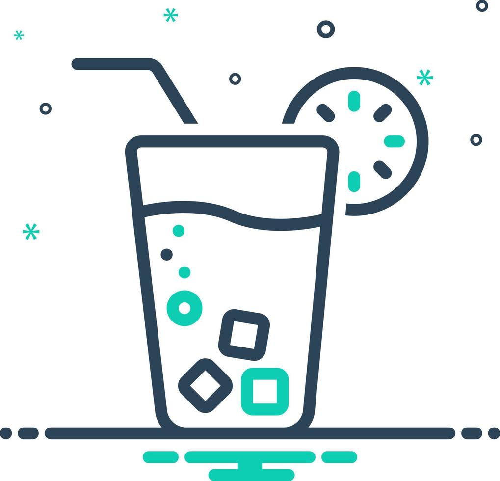 mix icon for juice vector