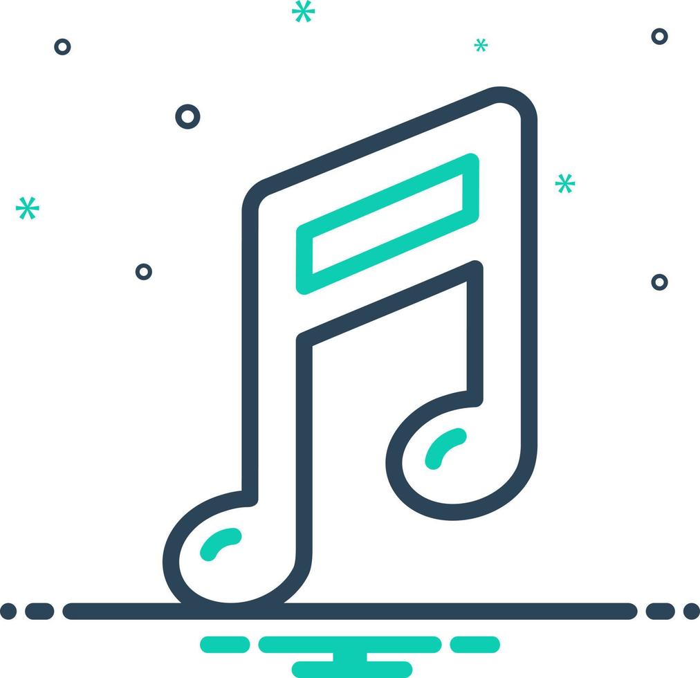 mix icon for music vector