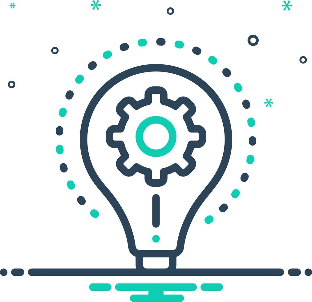 mix icon for realize vector