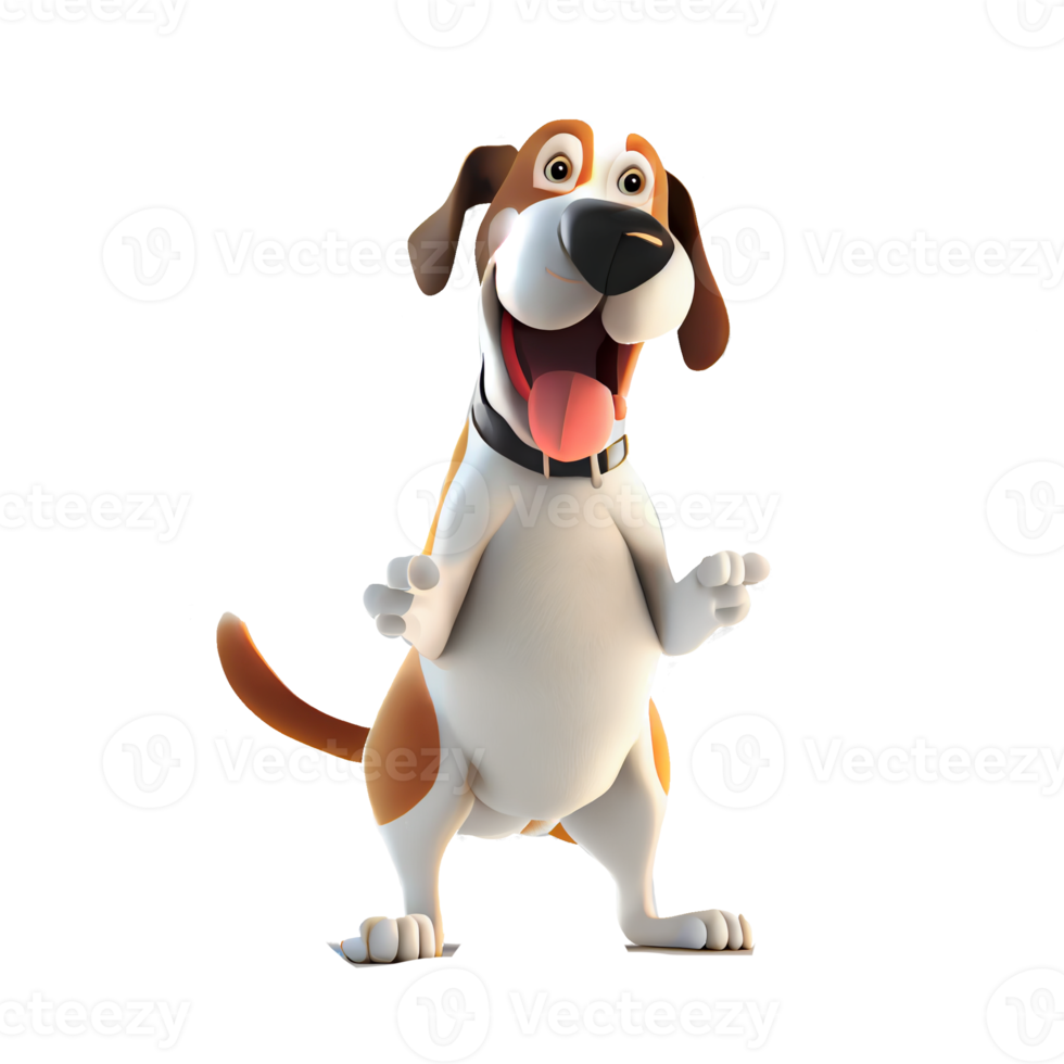 Cute and happy cartoon characters for kids and project decoration. on a transparent background png