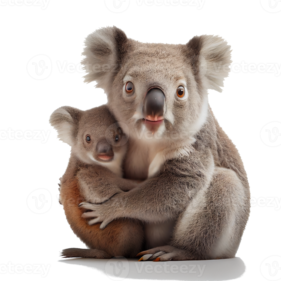 Nahaufnahme eines Koalas, der davor sitzt png