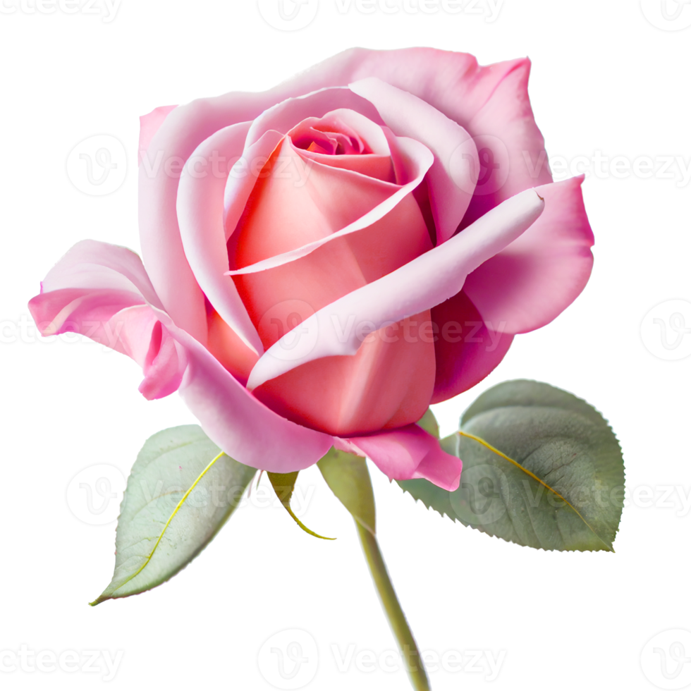 rosa sobre fondo transparente para el día de san valentín png