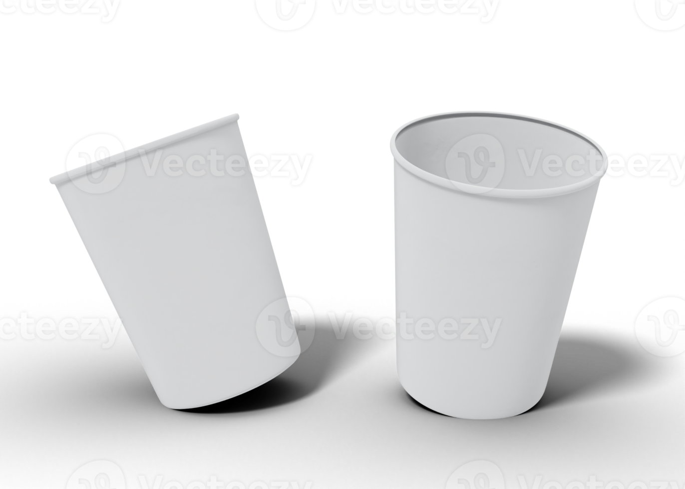 Coffee paper cups mockup png