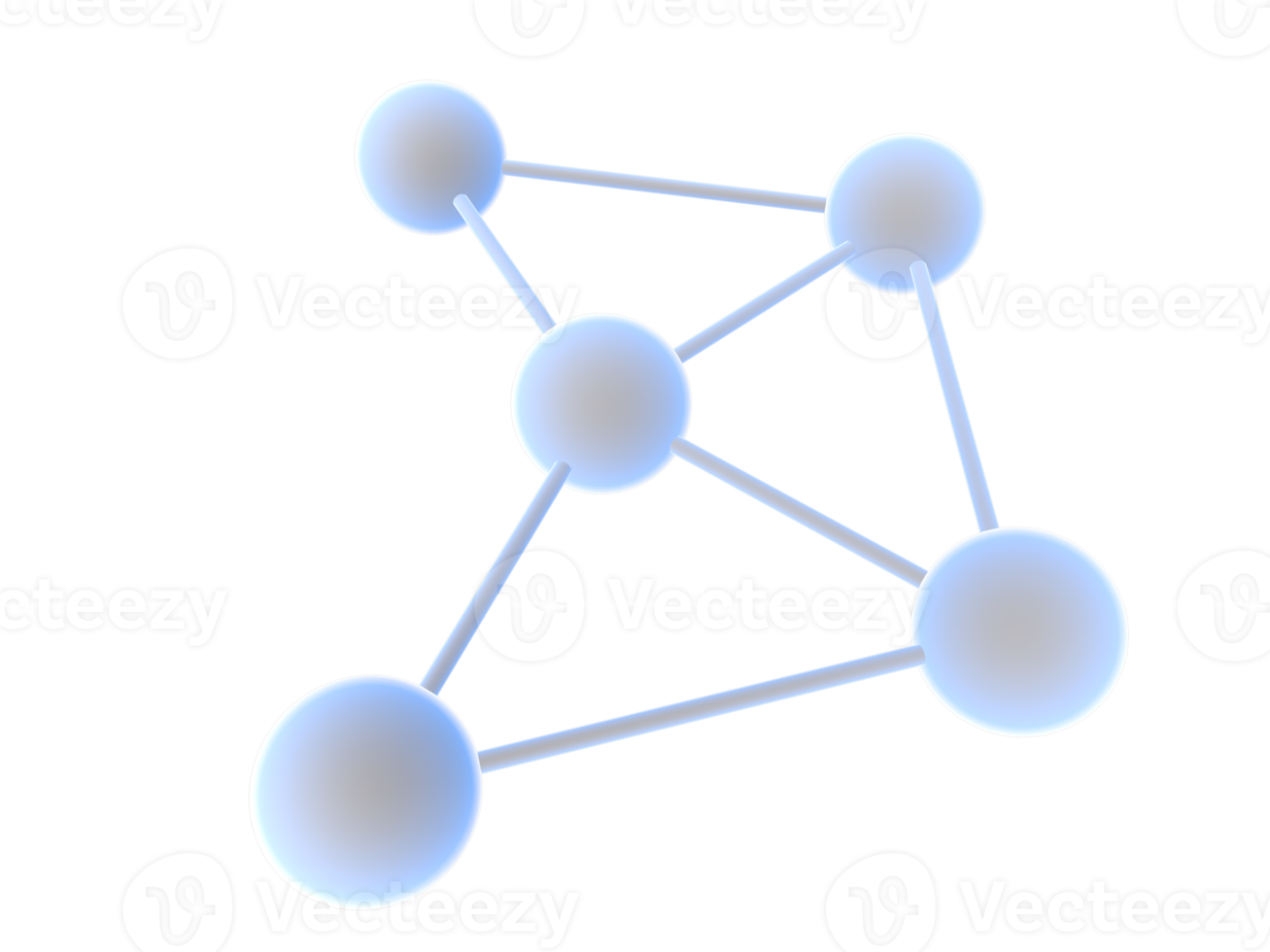 tecnologia de nuvem de ícone ou conexão de rede de nuvem blockchain. acesso a todos os dispositivos em uma rede sem fio. png