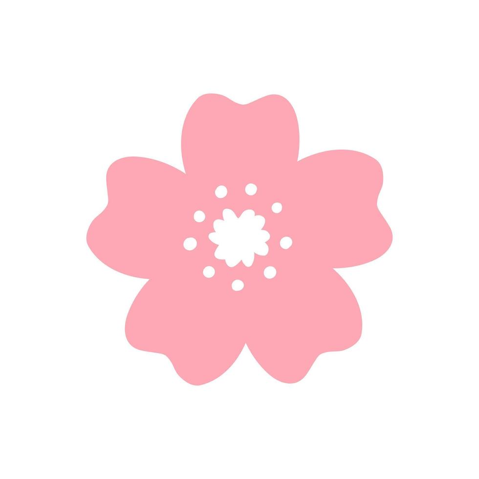 Cherry Blossom Flower Icon vector