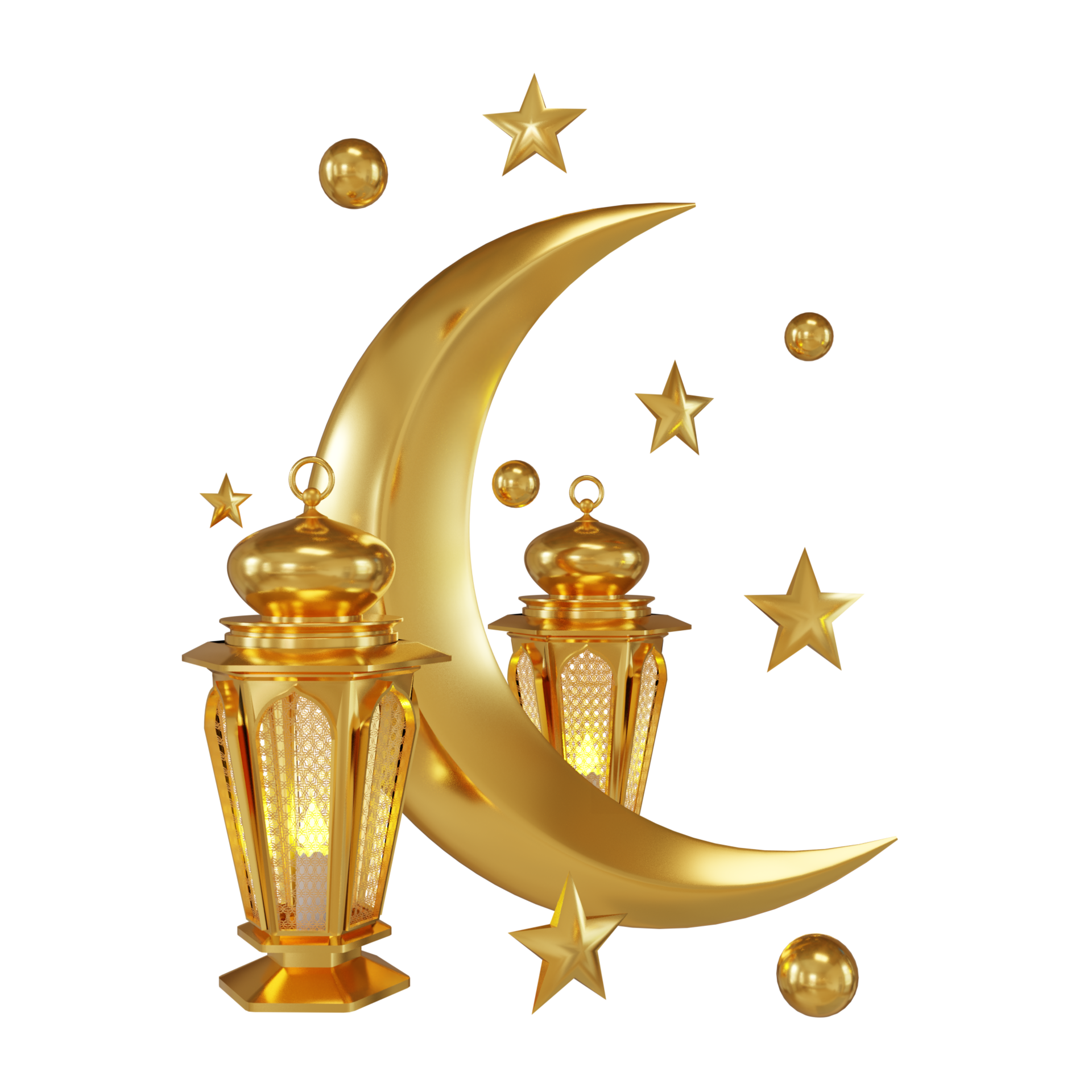 Decoration Ramadan Kareem and half-moon