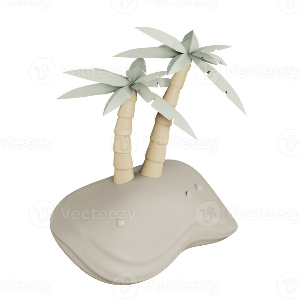 3d Ramadhan palm bomen Aan een woestijn png