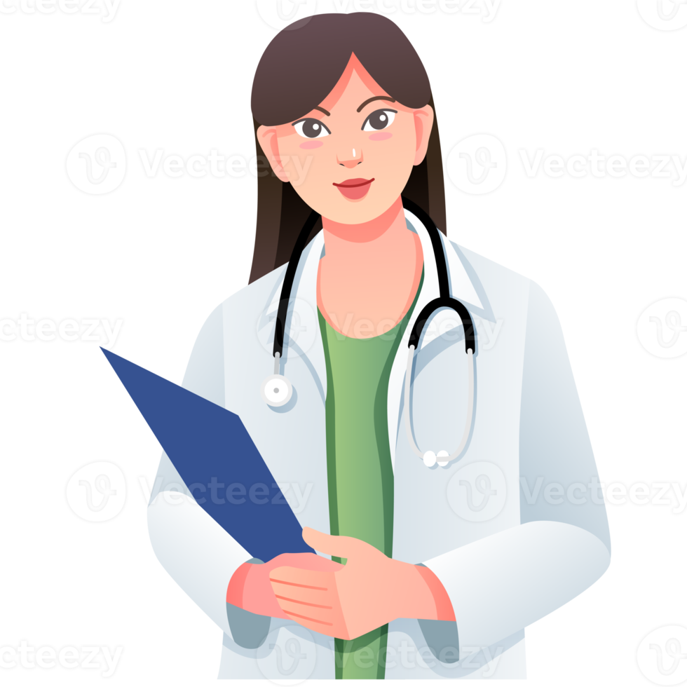 doctor with stethoscope cartoon png