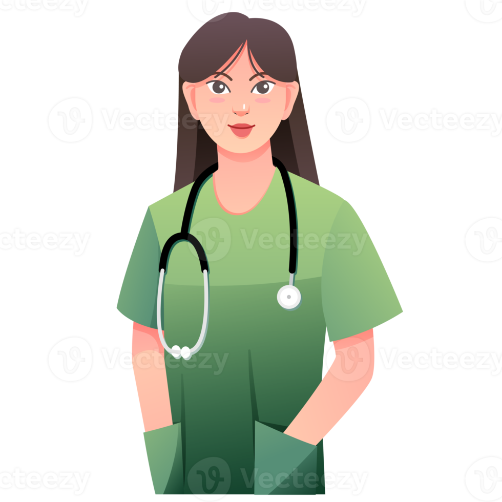 doctor with stethoscope cartoon png