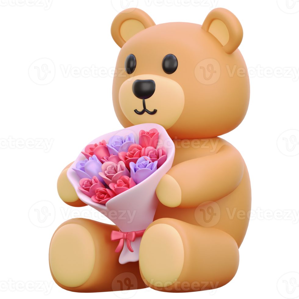 3D Teddy Bear png