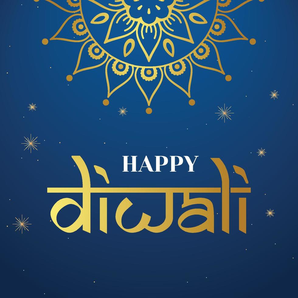 Illustration of burning diya on happy diwali holiday background vector