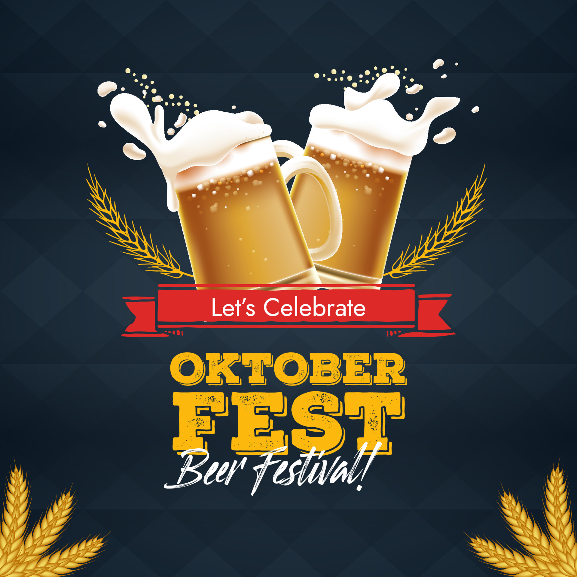 Realistic hand drawn oktoberfest beer festival background 18872727