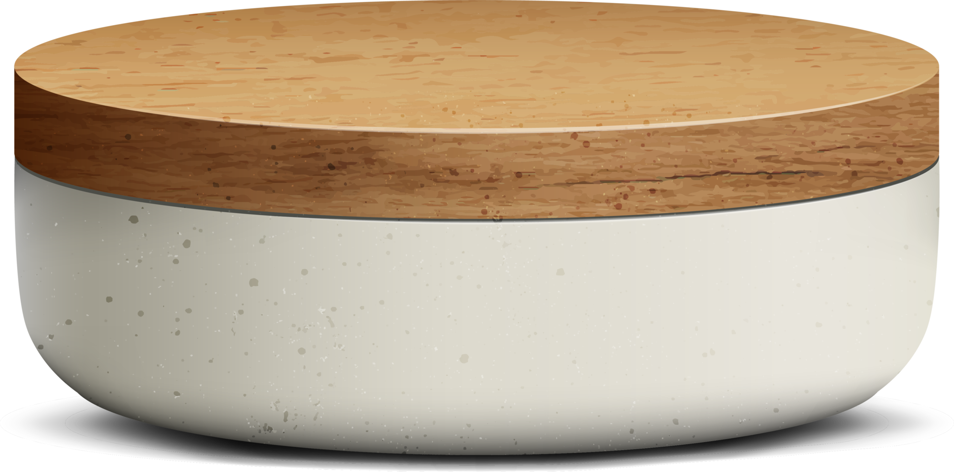 wit en hout realistisch 3d cilinder voetstuk podium voor staan tonen Product Scherm. png