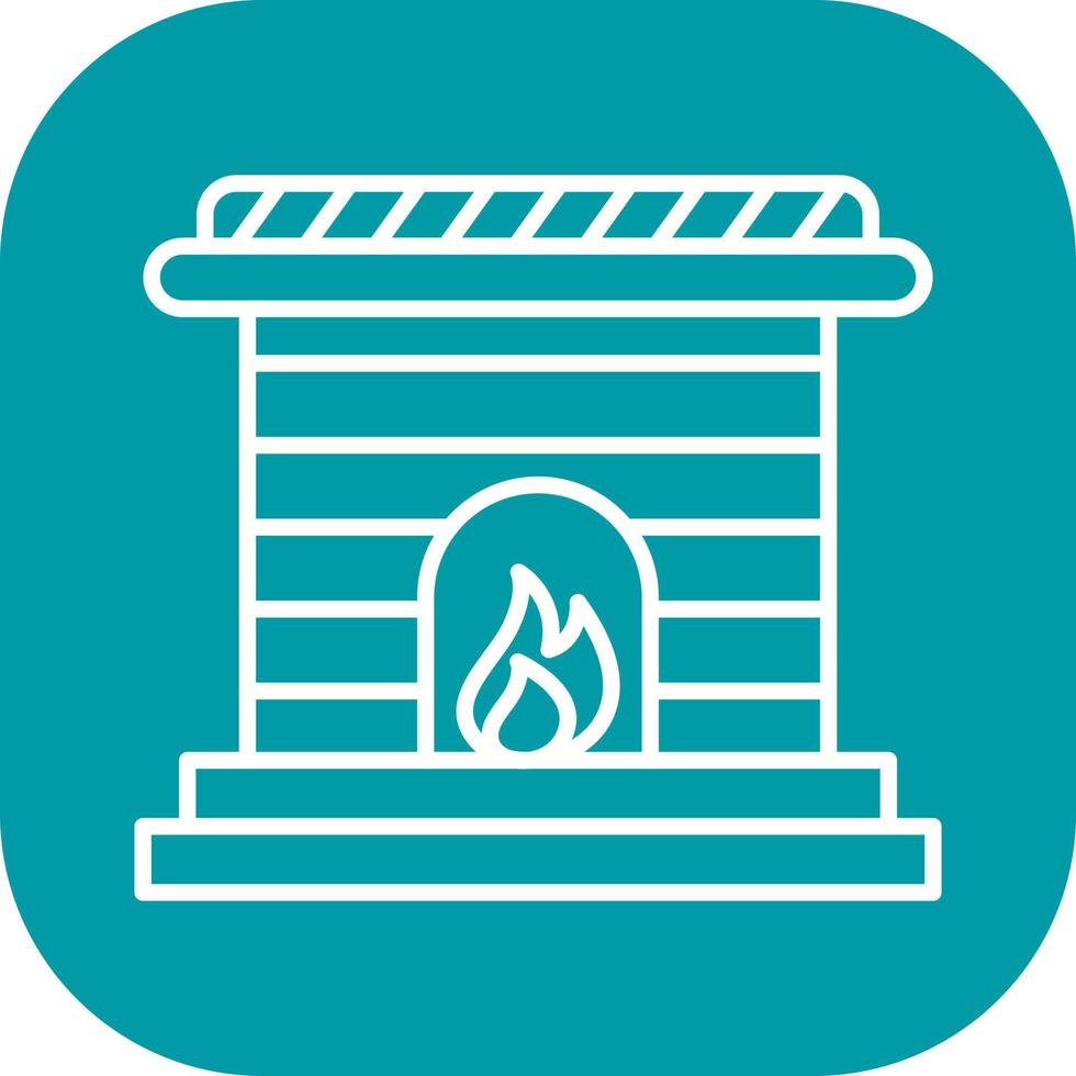 Fireplace Vector Icon