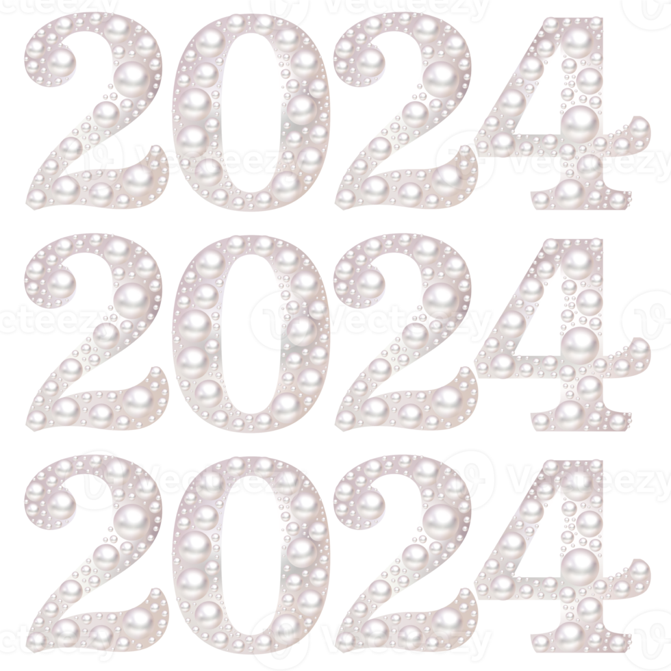 conjunto de número 2024 png