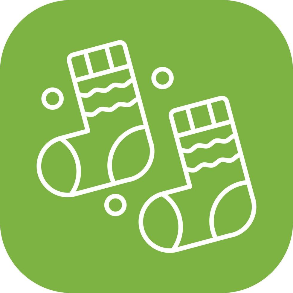 Winter Socks Vector Icon