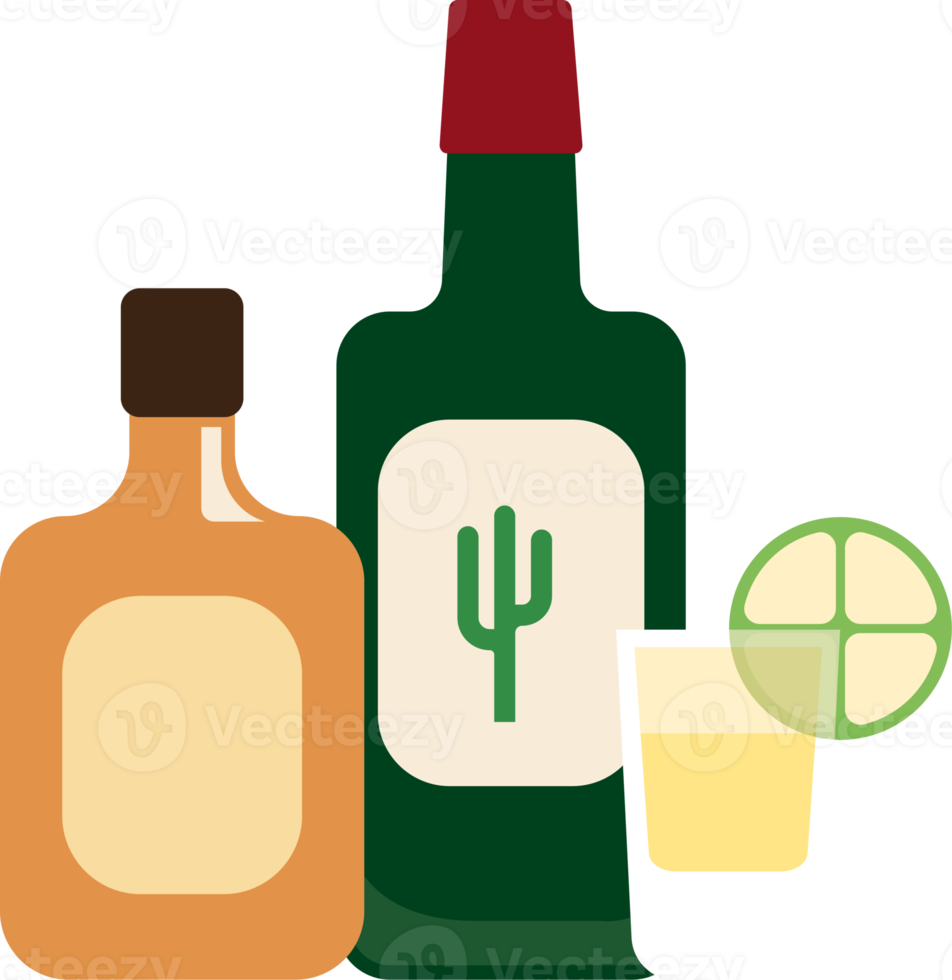 mexique tequila boisson illustration png