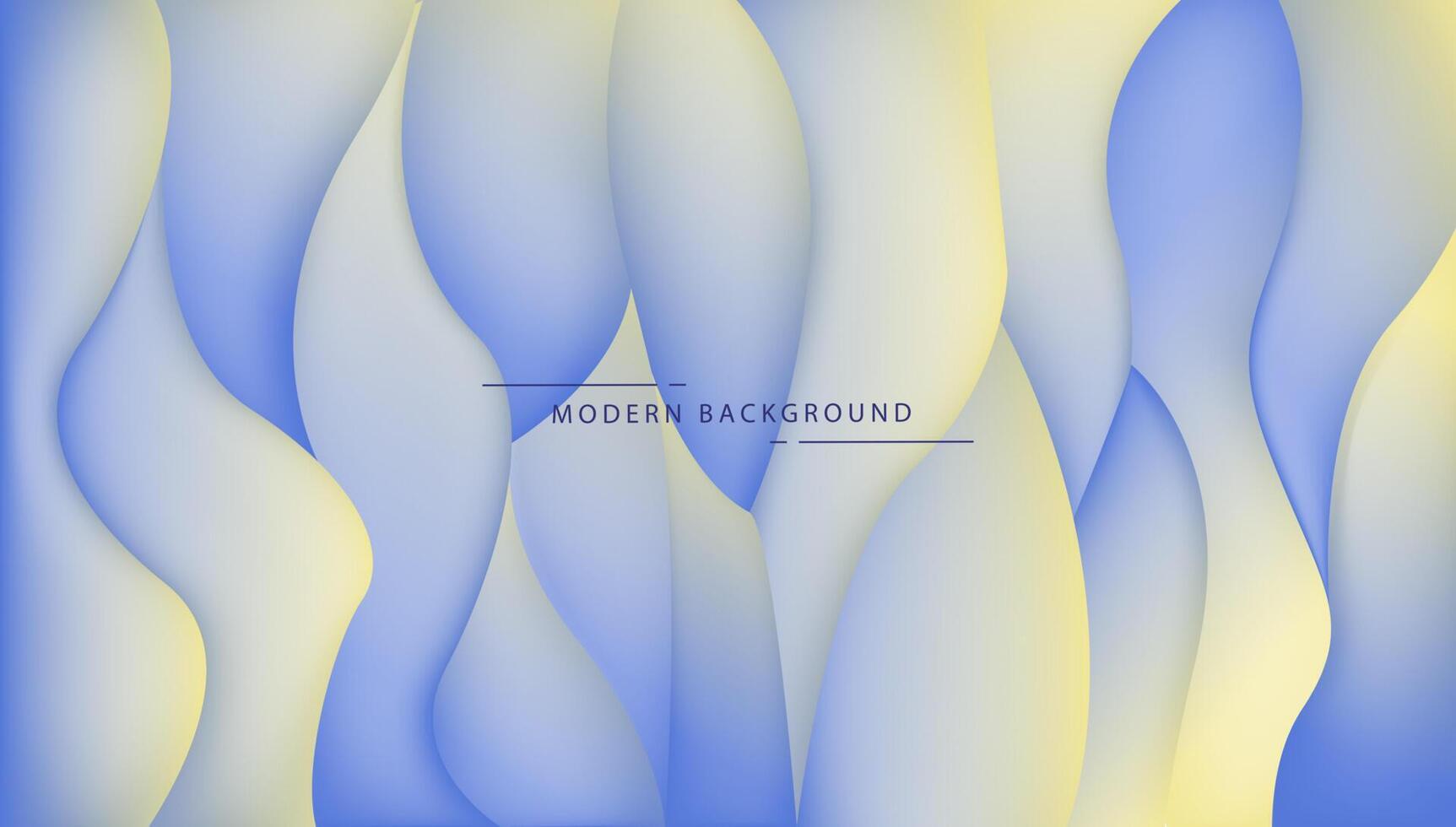 liquid abstract background with blue and yellow and gradient element vector