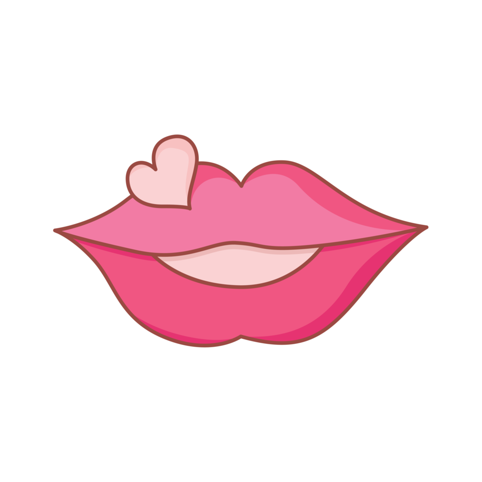 cute lips sticker 18873832 PNG