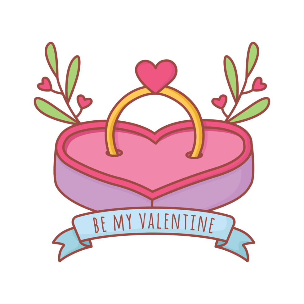 Free engagement ring sticker 18873855 PNG with Transparent Background