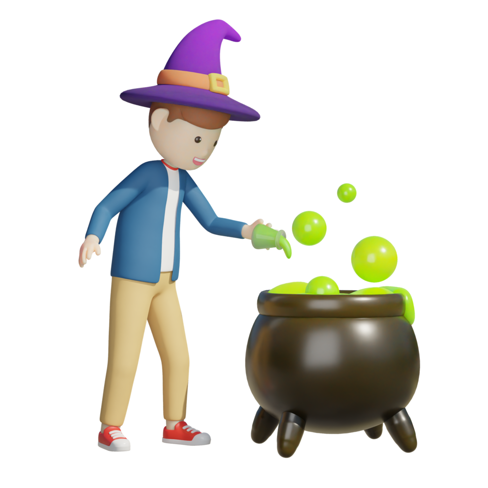 a man with a cauldron png
