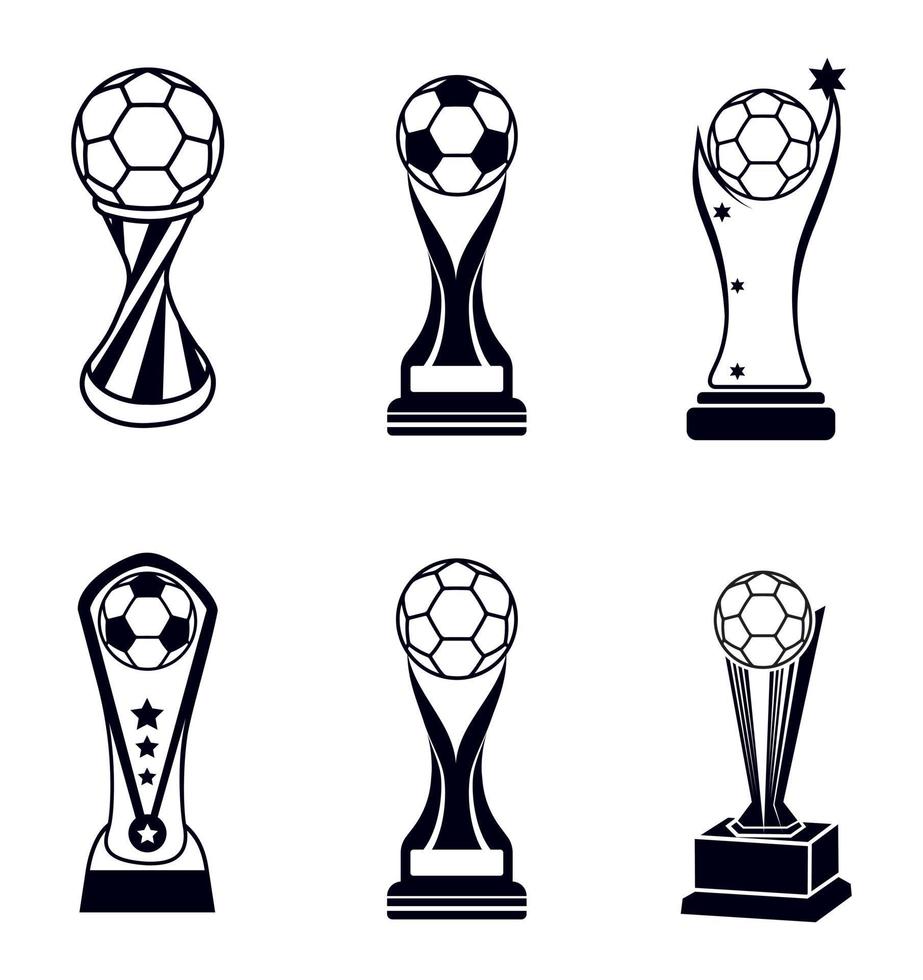 Award Trophies Clip Art Vector Design Set. HI-Quality Premium Vector
