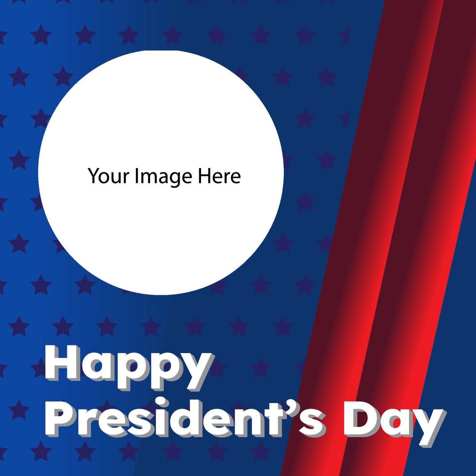 President's day holidays celebration background. can used for background, social media post, free space area for your business vector