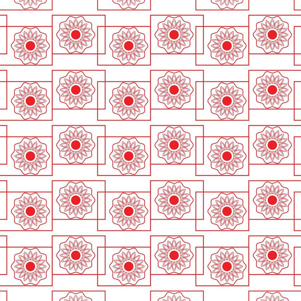 Creative flower pattern background vector