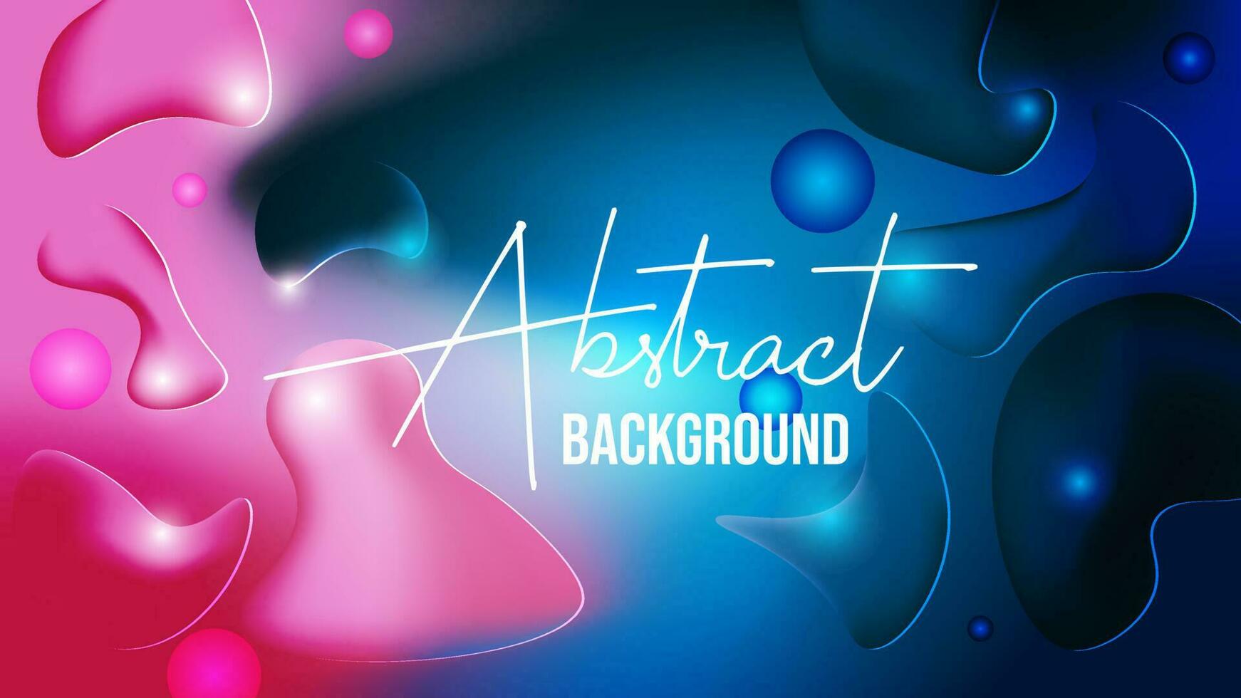 abstract background design with fluid style vector