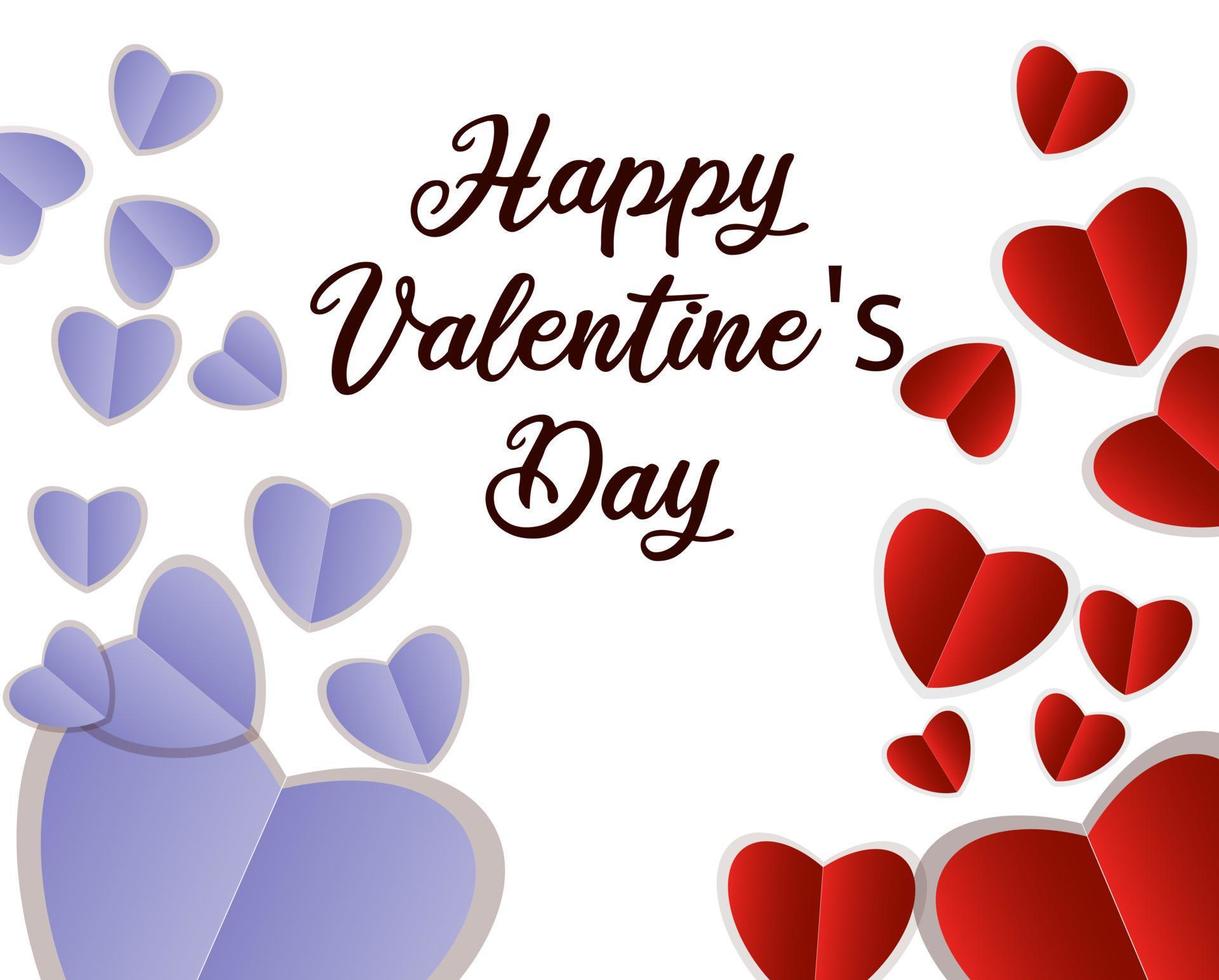 happy valentine's day background vector.simple style design. love illustration. vector