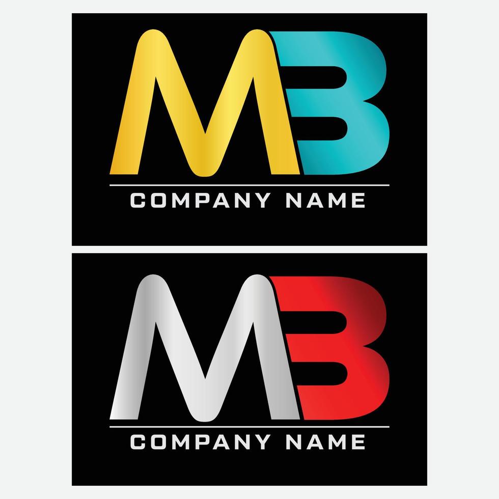 MB Alphabet Logo Free vector