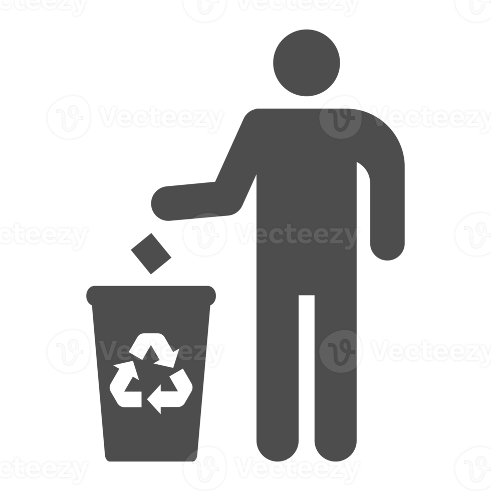 Throw garbage icon transparent background png