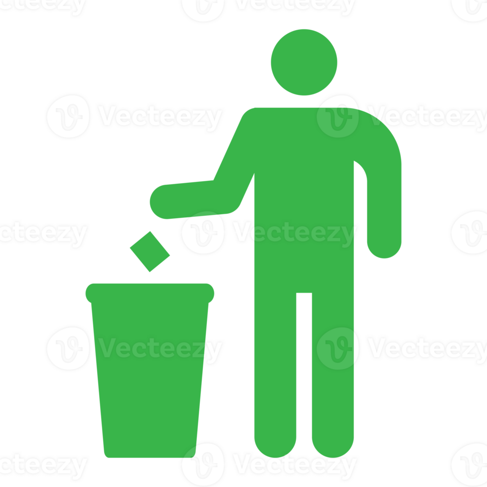 Throw garbage icon transparent background png