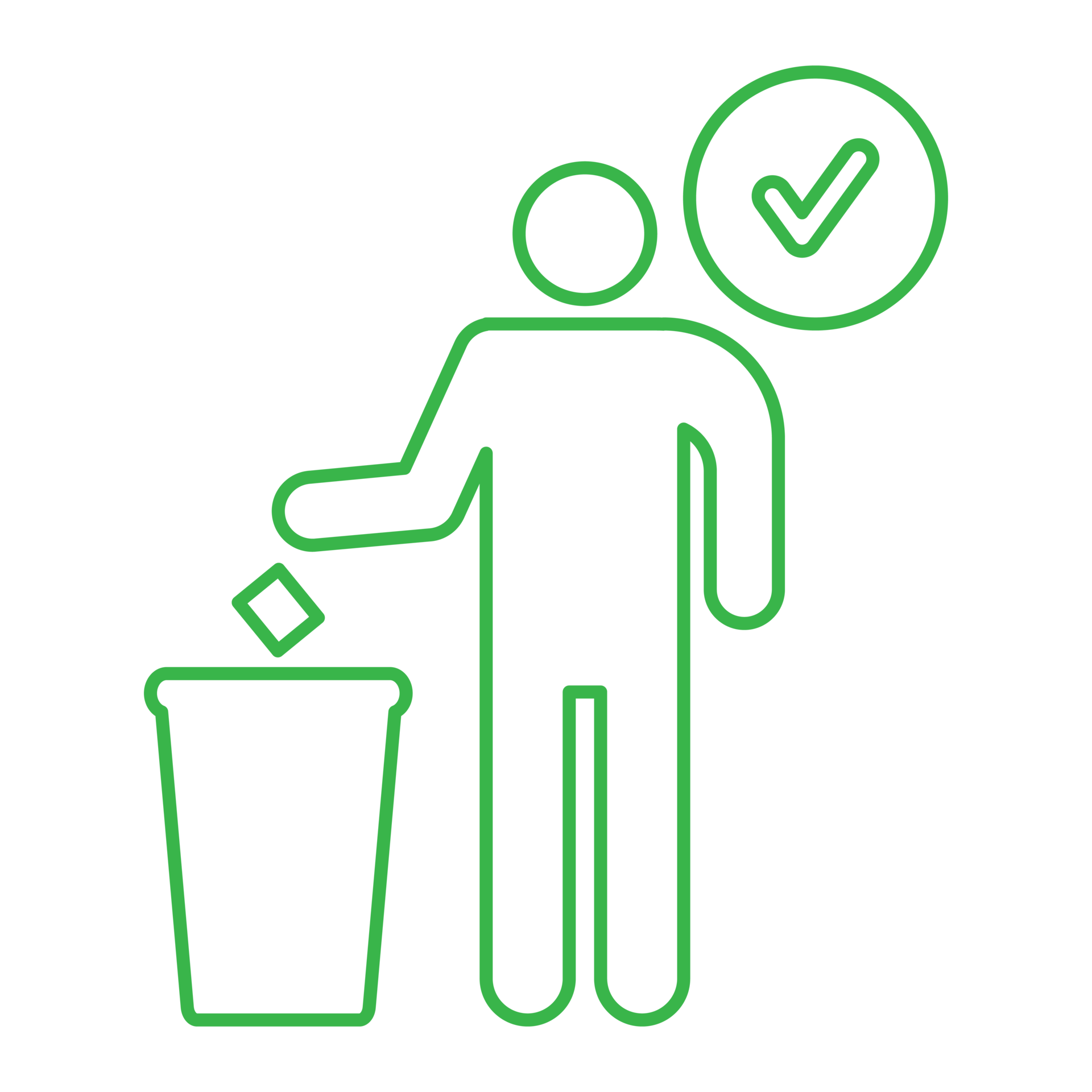 Throw garbage icon line transparent background 18874642 PNG