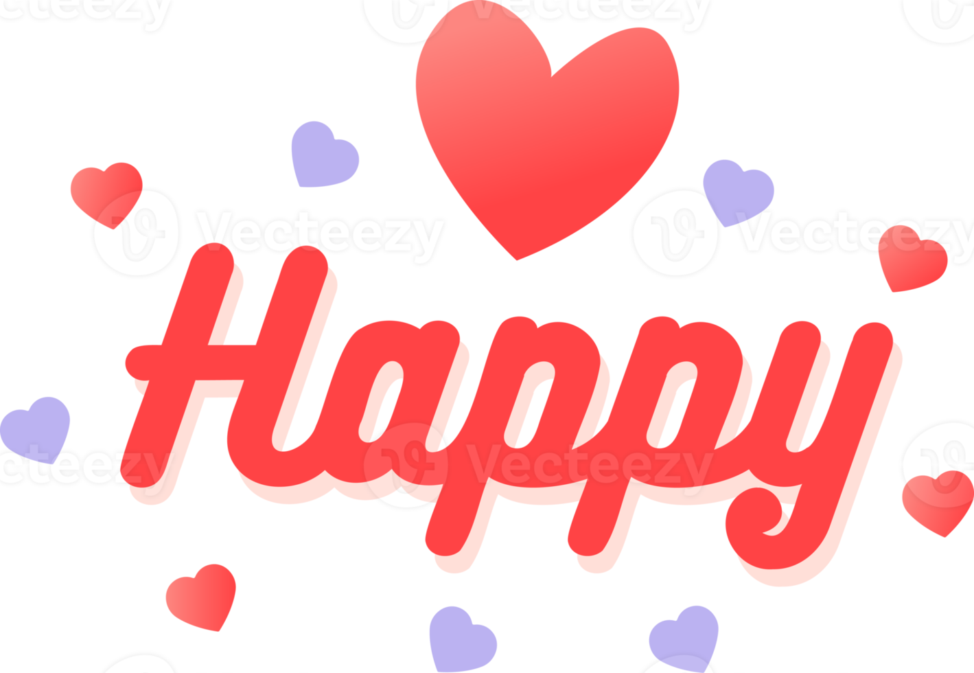 Happy text valentine's png