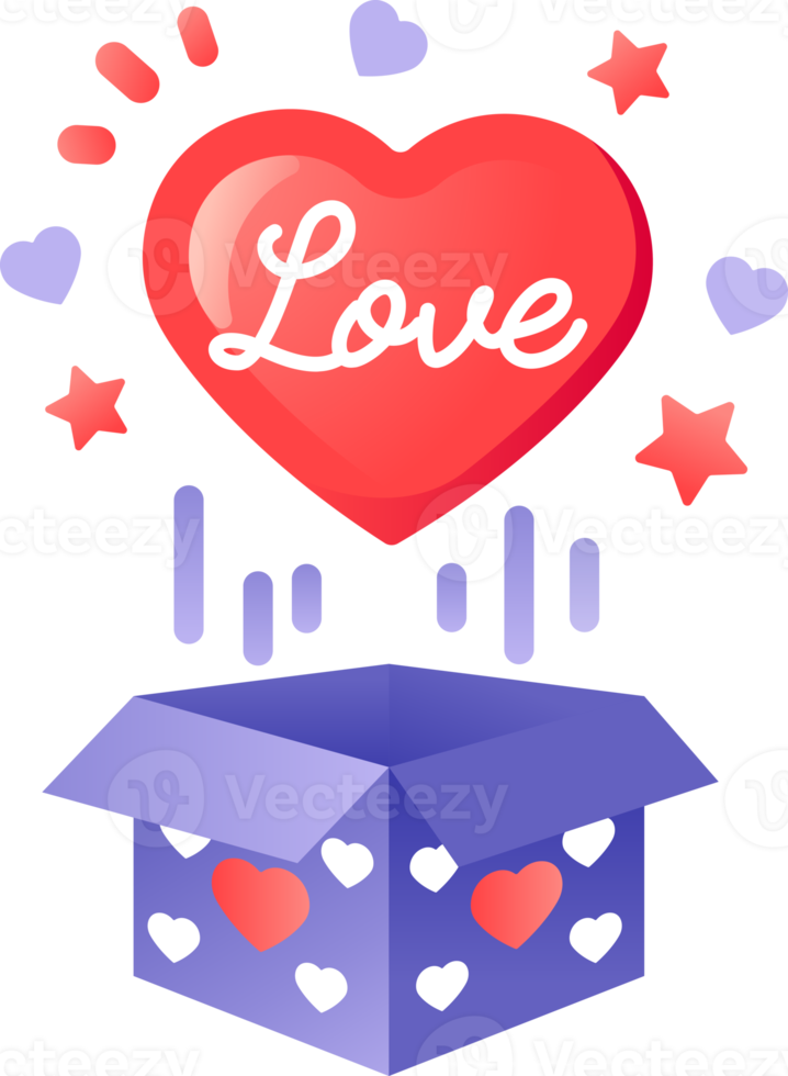 Love box valentine's png