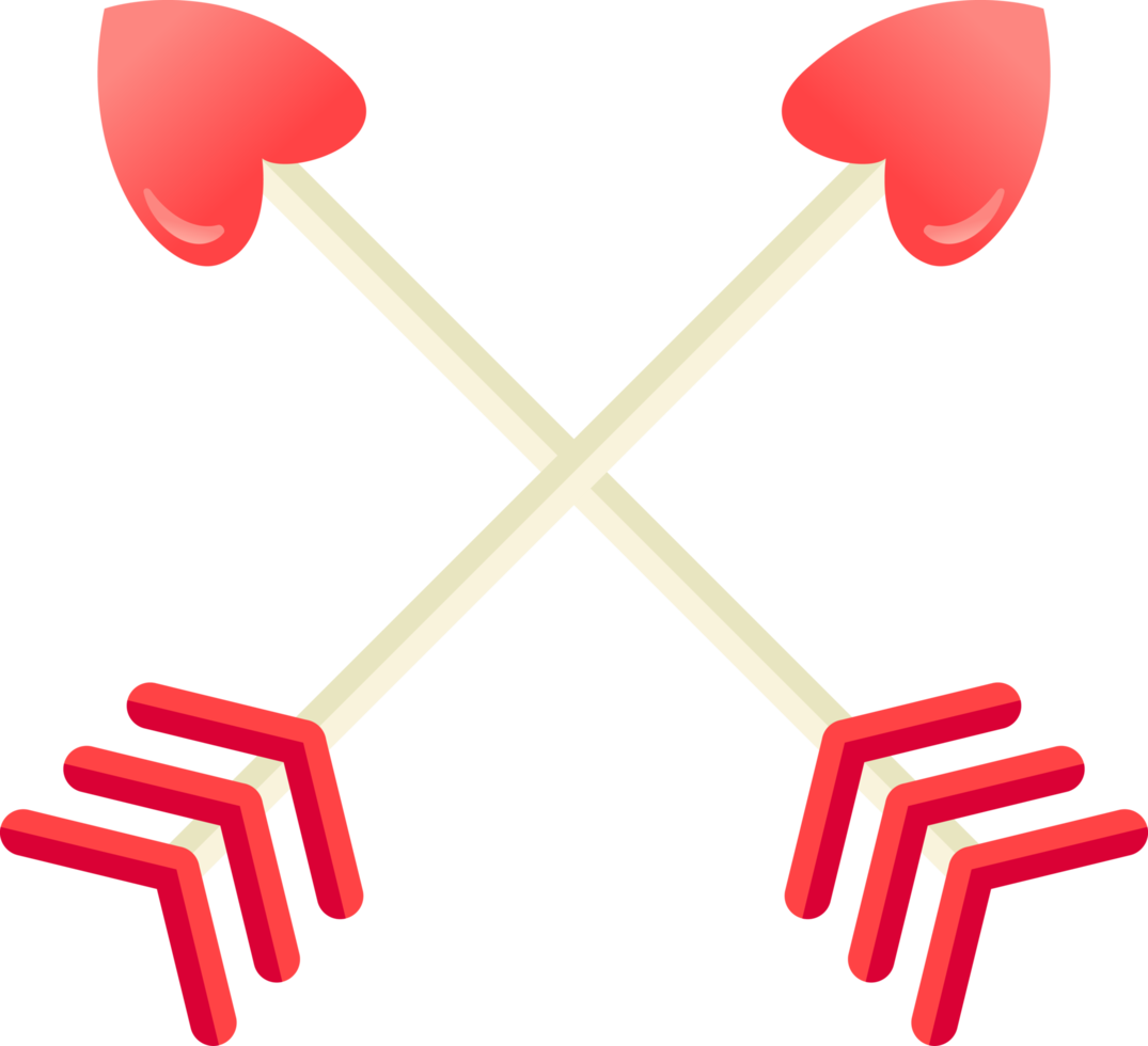 red heart arrow png