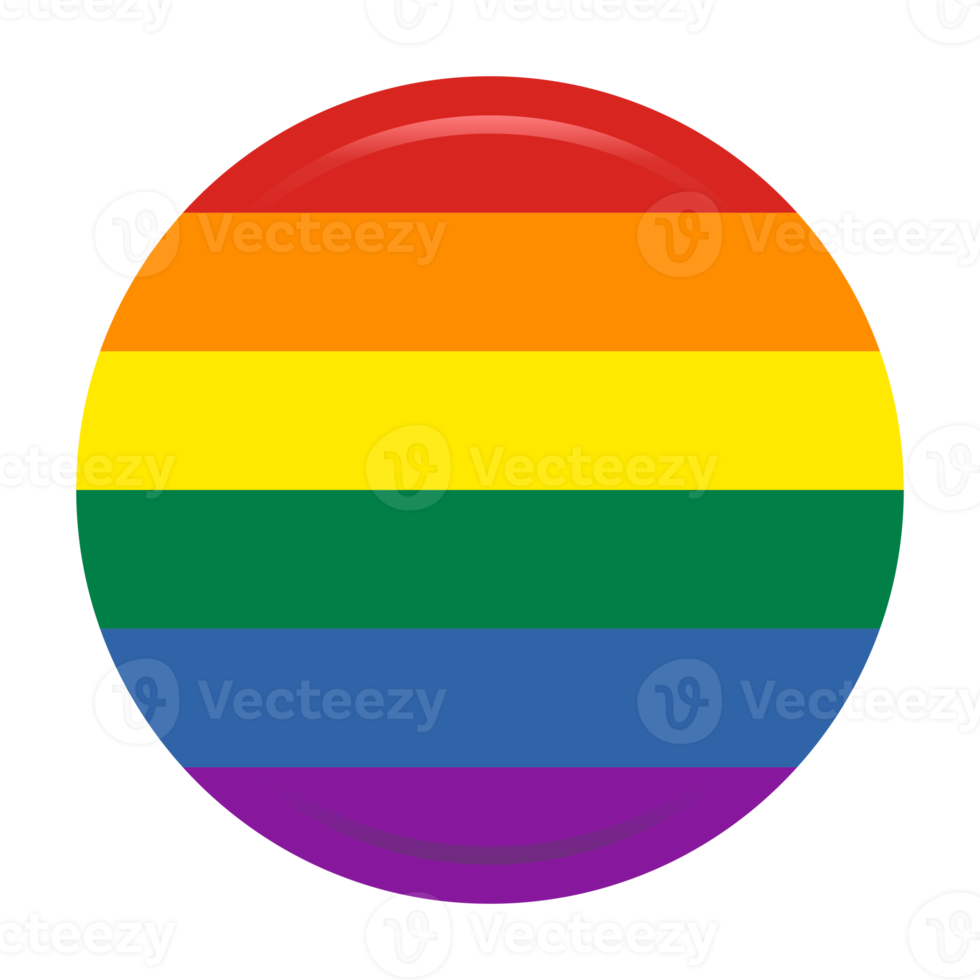 Rainbow Pride flag circle User symbol icon png