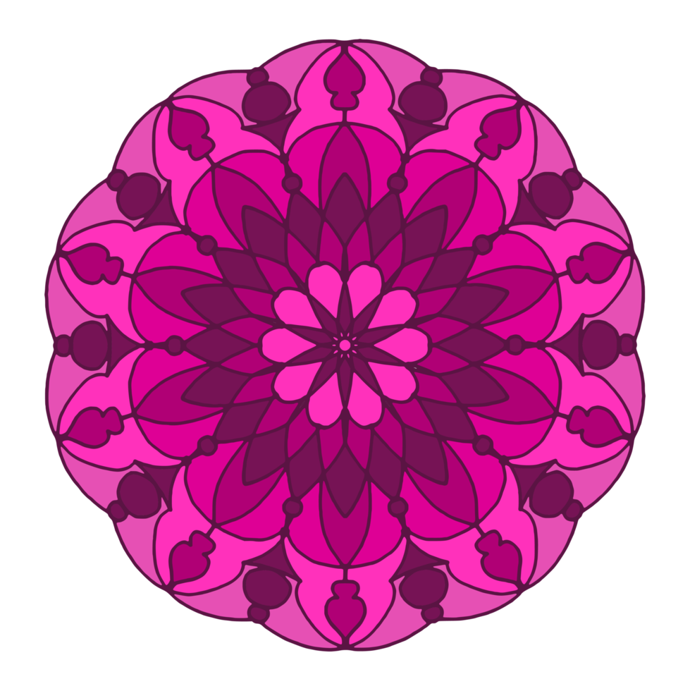 Mandala decorative design png