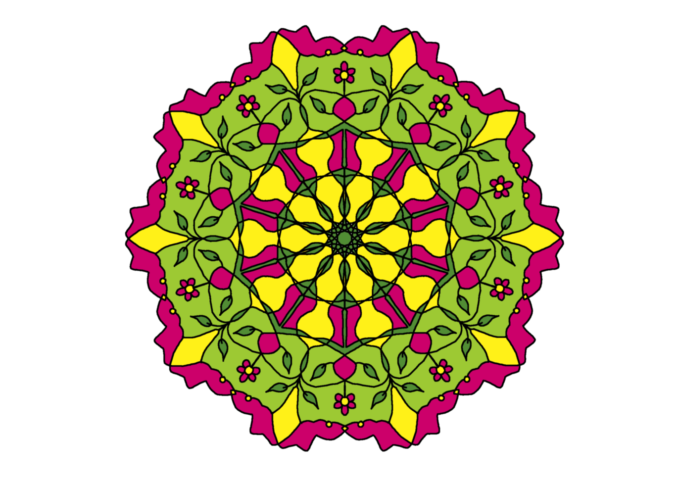 mandala design decorativo png