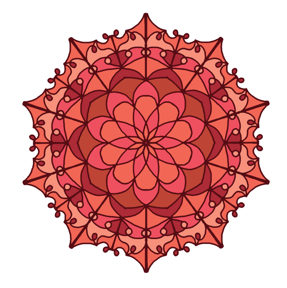 Mandala decorative design png