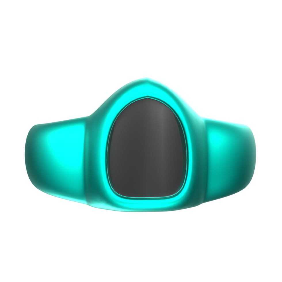 Representación 3d del objeto de anillo png