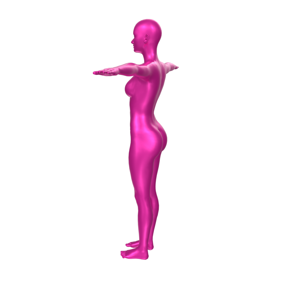 basemesh feminino isolado em transparente png