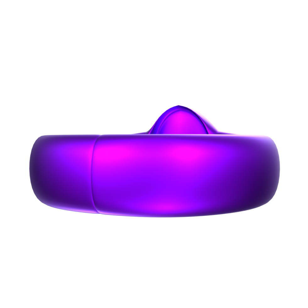 3D Rendering Of Ring Object png