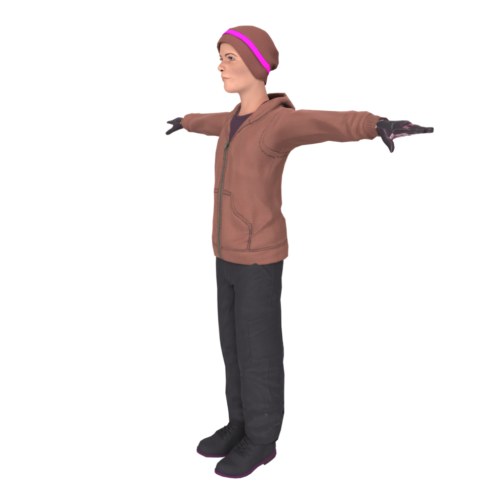 Cool boy isolated on transparent png