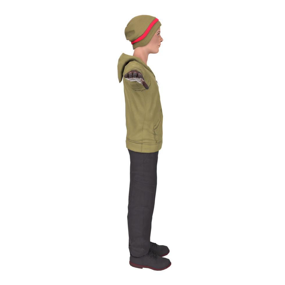 Cool boy isolated on transparent png